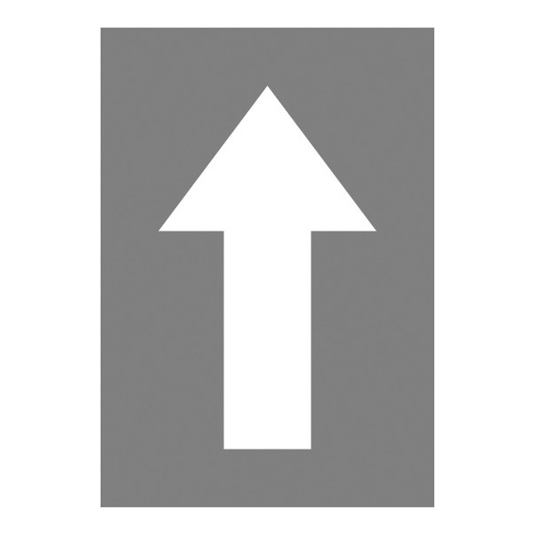 Pochoir petite flèche tout droit