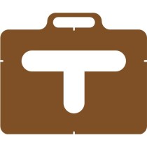 Pochoir T arrondi de...