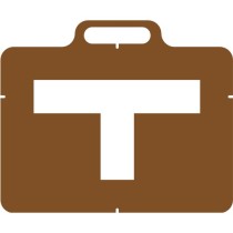 Pochoir T de parking de 10 cm