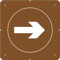 Pochoir flèche disque de 60 cm