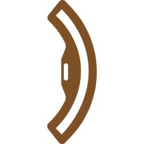 Pochoir arc de cercle de...